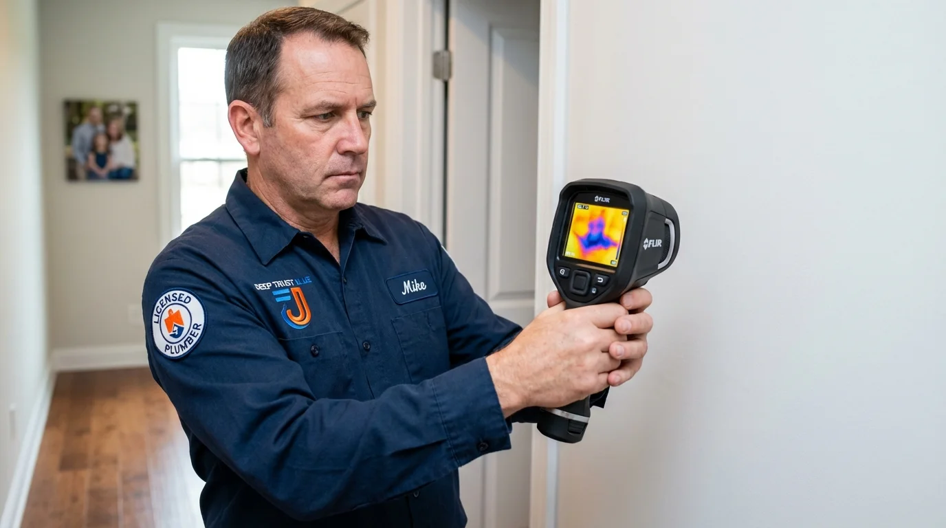 Thermal imaging leak detection by Johns Plumbing LLC in Terrebonne